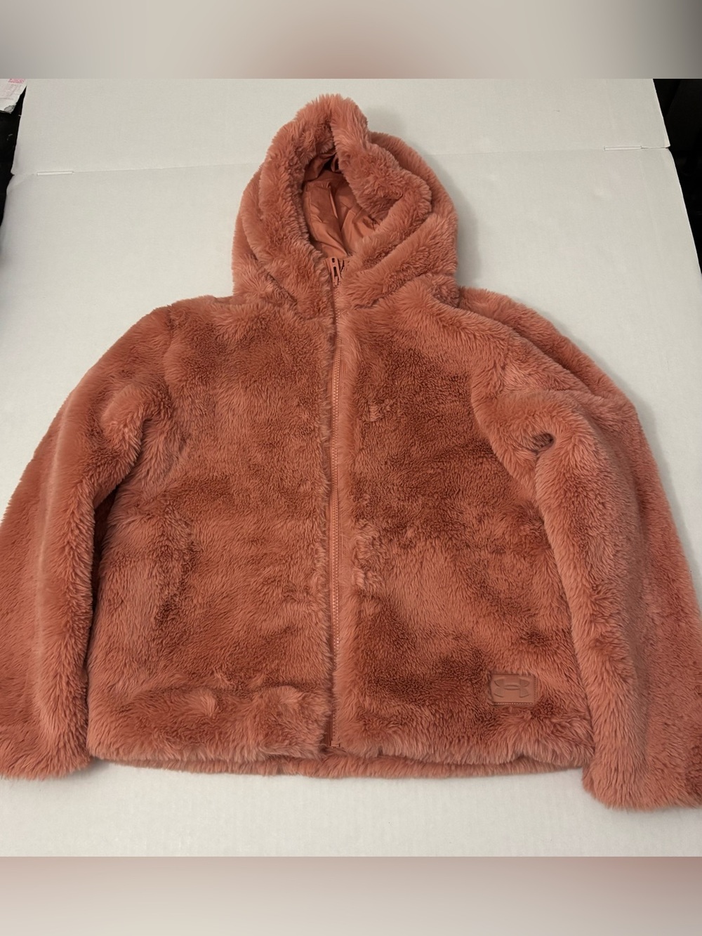 Under Armour Faux Fur Girls Jacket Coat Size YL